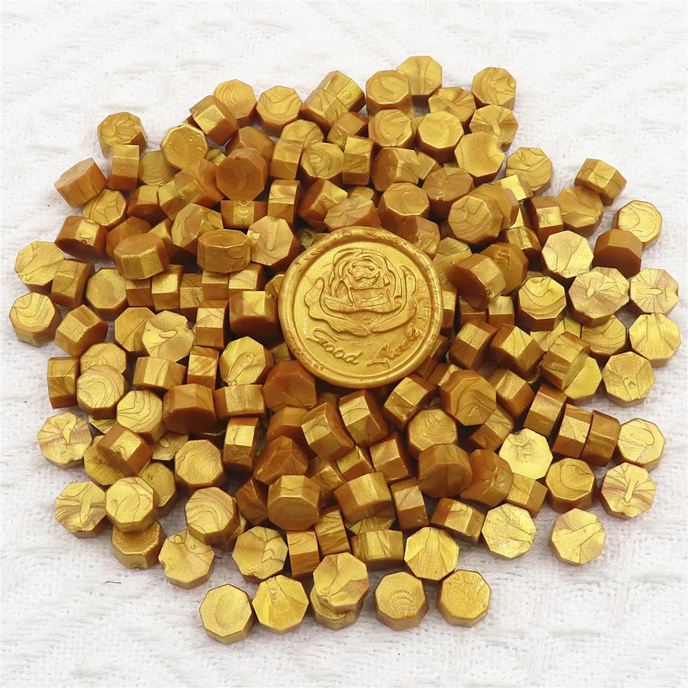 Vielseitige achteckige Siegelwachsperlen für handgemachte Dekorationen