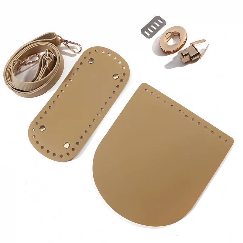 DIY Taschenzubehör: Lederboden Klappe Schulterriemen für Handtaschen