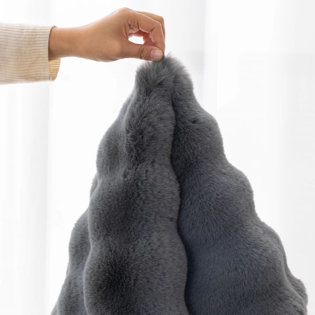 Kuscheliger Anti-Rutsch Sofa Schonbezug aus Plüschimitat für Wohnzimmer