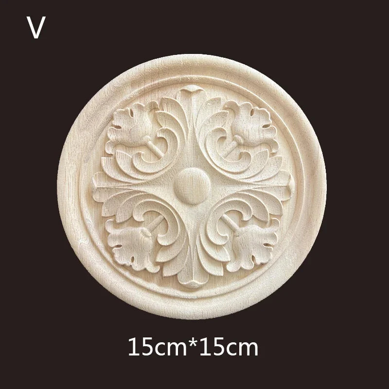 Geschnitzte Holzapplikationen für Möbel und Heimdekoration Basteln