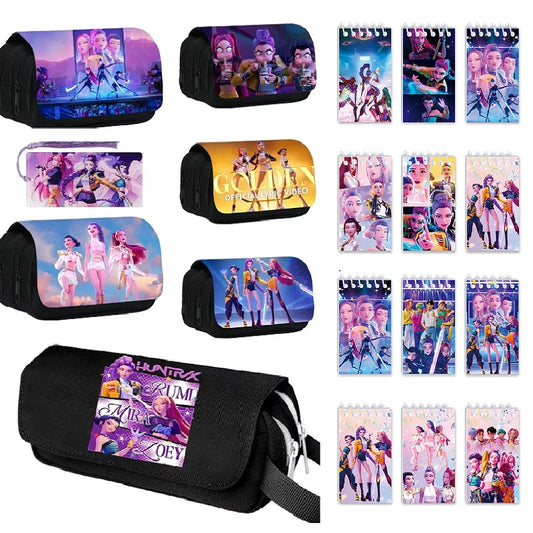 Kpop DHunter Federmäppchen mit großem, mehrschichtigem Stauraum