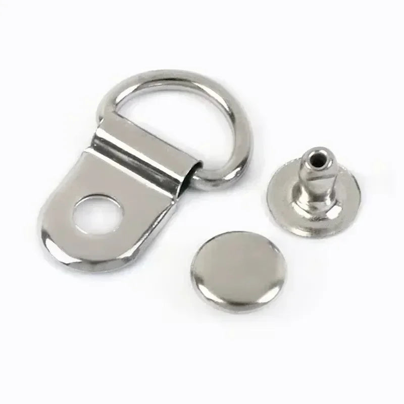 10-50 Stück D-Ring Metallschnallen 9x14 mm oval für Taschen Gurte Clips