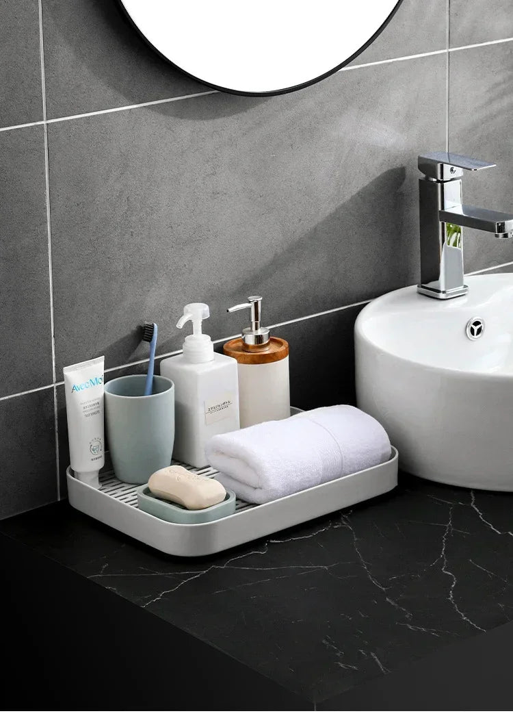 Rechteckiges Serviertablett für Küche Bad Tee Kaffee Obst