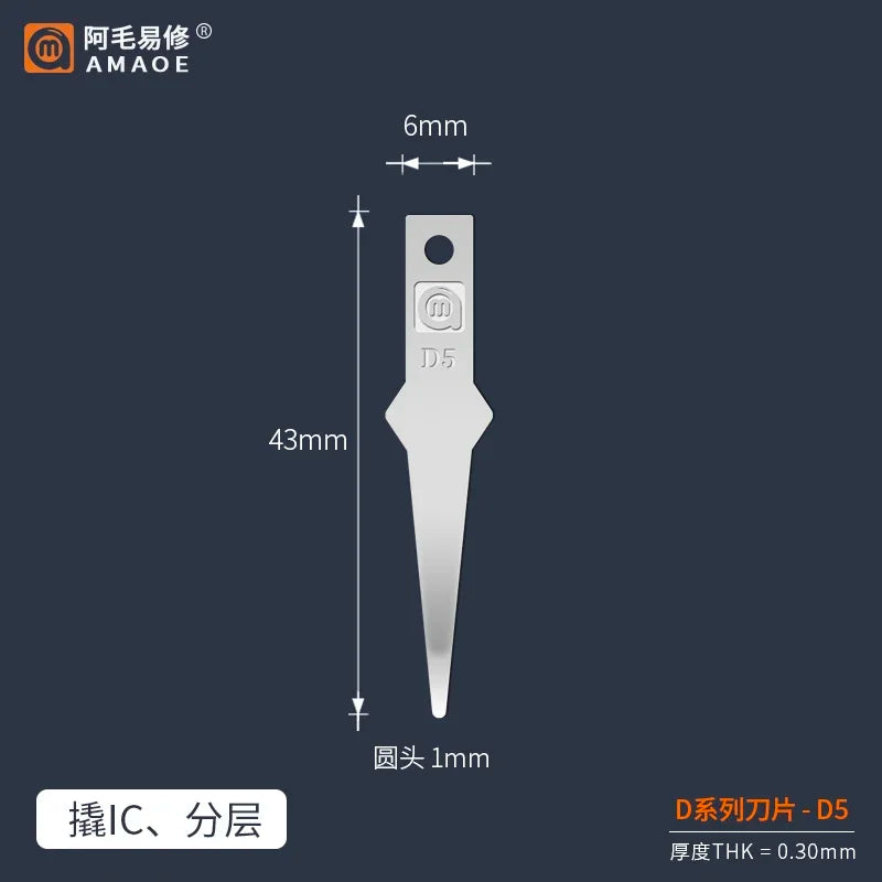 Rutschfeste Metall Skalpell Klingen Werkzeug für PCB Kleber Reparatur