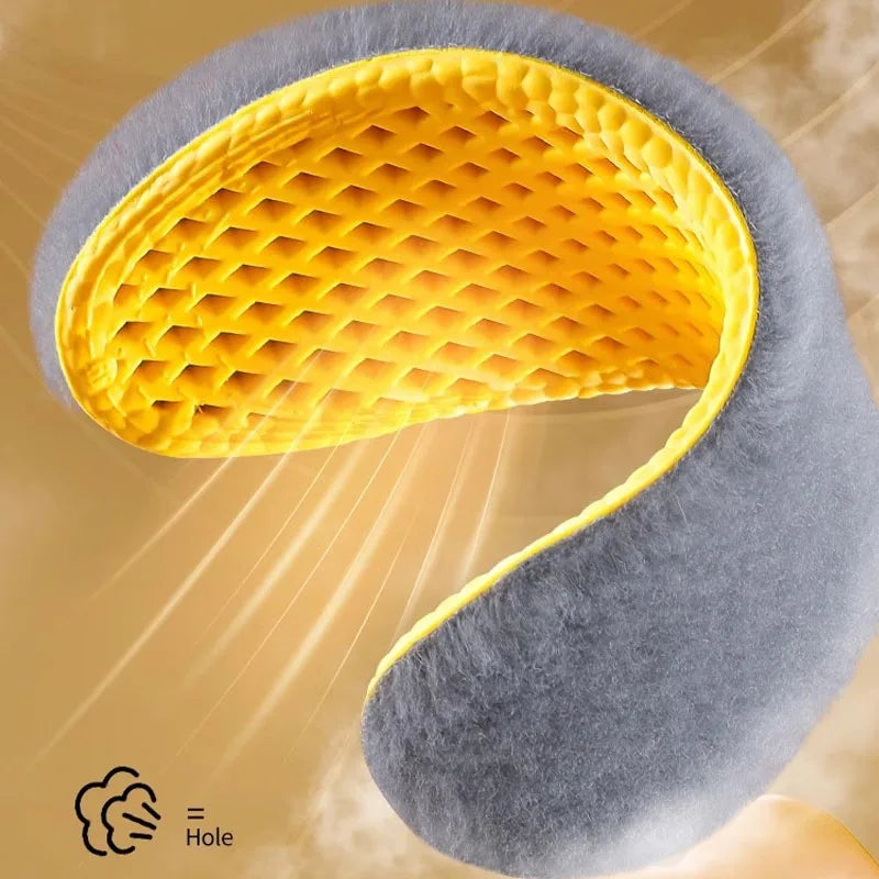 Warme Plüsch Einlegesohlen für winterlichen Komfort und Dämpfung