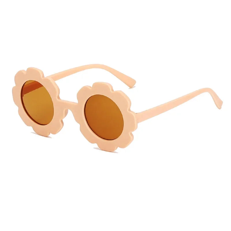 "Sonniger Schutz: Runde Sonnenblume Kinder Sonnenbrille mit UV400 für Kleinkinder"