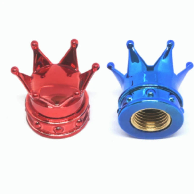 4 Stück Kronen Rad Ventilkappen Kupfer für Auto Motorrad Reifen