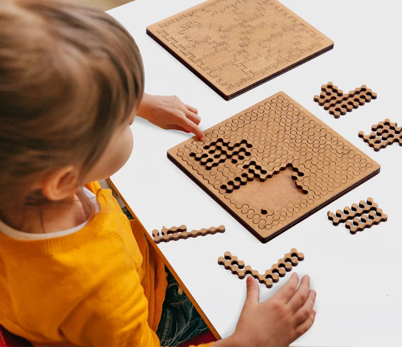 Unmögliches Holzpuzzle mit zehn Schwierigkeitsstufen für Erwachsene-Yabubestshop