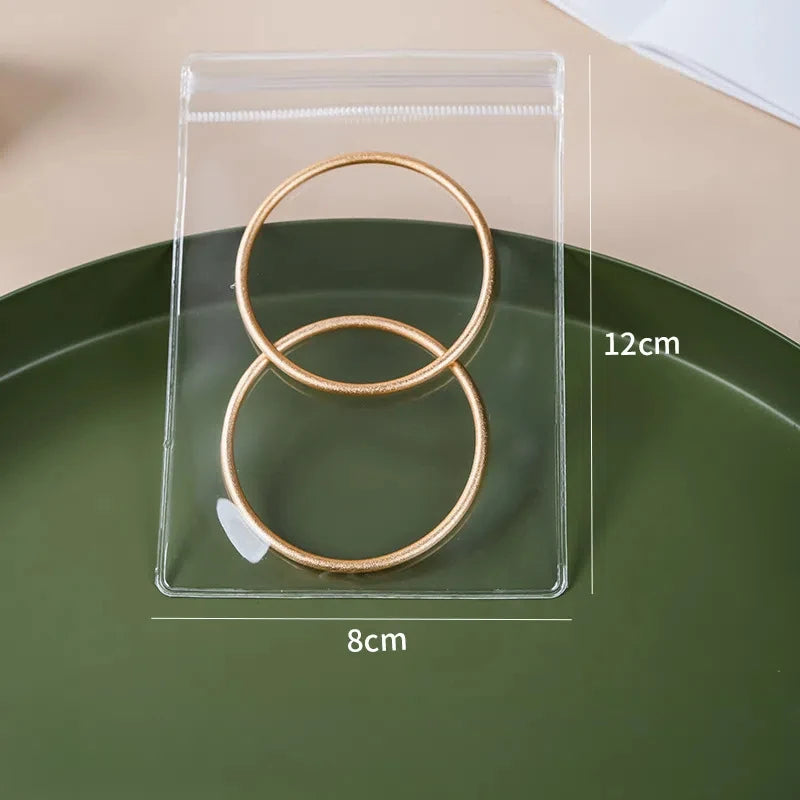 10/50/100x PVC Druckverschlussbeutel transparent Schmuck Geschenk