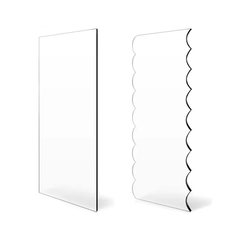 Acryl Kuchen Schaber Set für glatte Buttercreme und professionelle Kuchendeko