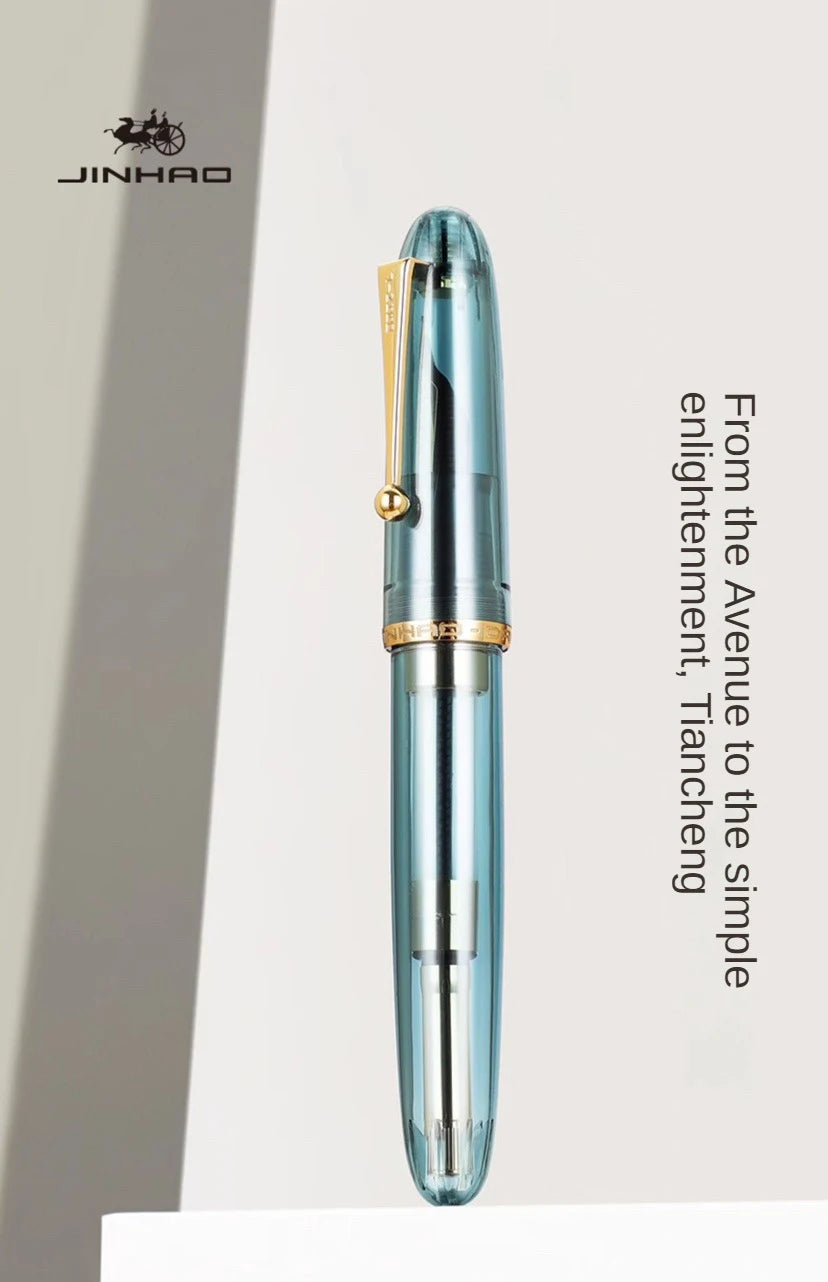 JinHao 9019 Füllfederhalter Transparent Acryl 40 MM Iridium Feder-Yabubest - Home & More