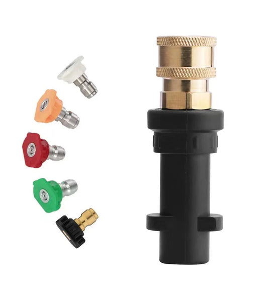 Schneller Hochdruck-Adapter mit Messingkupplung für K2–K7 - Schaumstofftopf