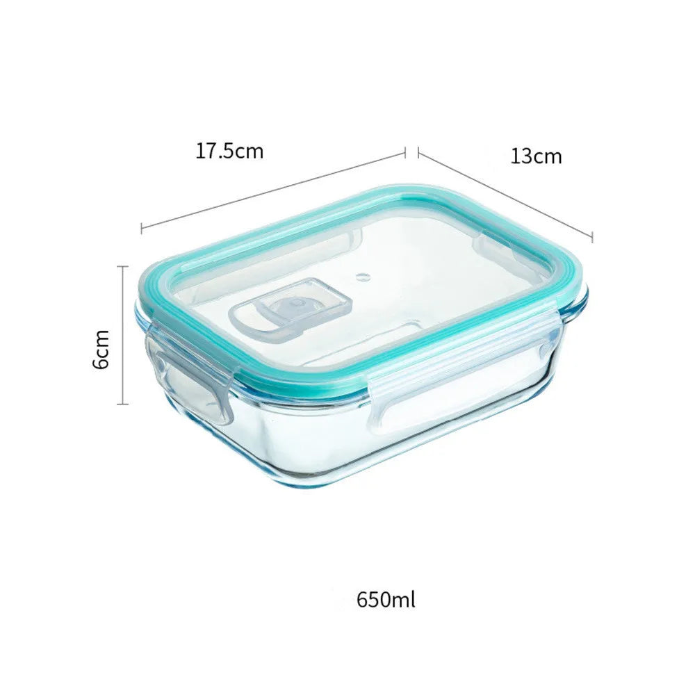 Borosilikatglas Lunchbox – Mikrowelle, Versiegelt, Kühl- und Gefrierbox