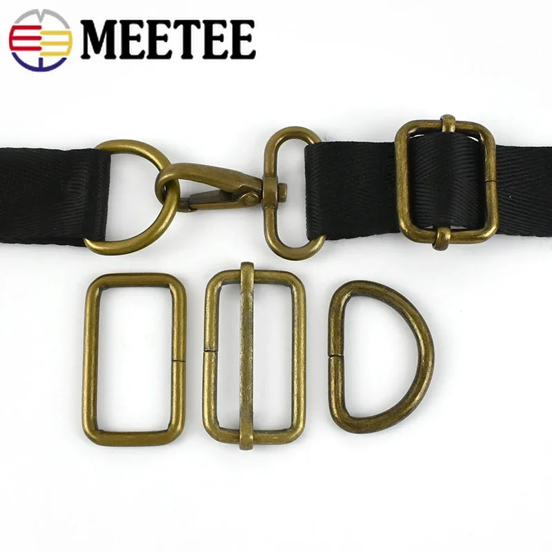 Metallring Schnalle 20-38mm Gurtband Verschlüsse 2 oder 5 Stück Set