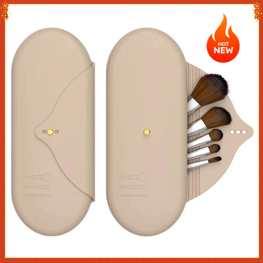Multifunktionale Silikon Make-up Pinsel Aufbewahrungstasche Staubdicht
