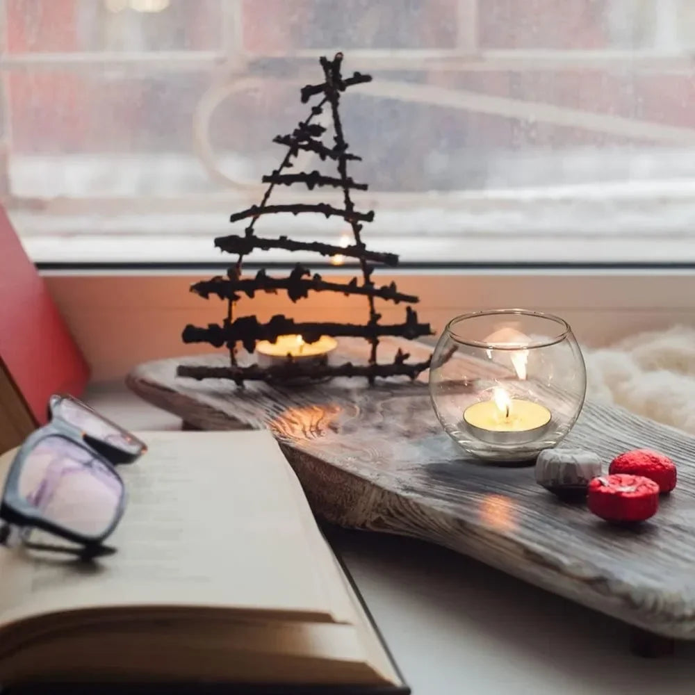 6 oder 12 Stück Glas-Teelichthalter winddichte Kerzenhalter-Yabubest - Home & More