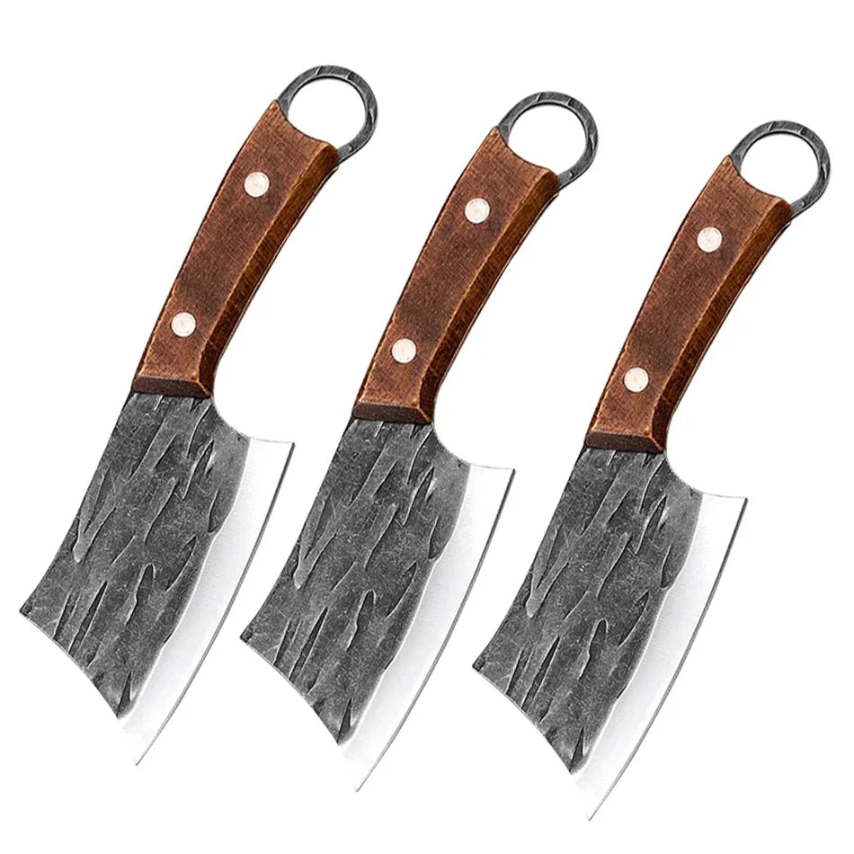 Handgefertigtes Edelstahl Küchenmesser Ausbeinmesser mit Holzgriff für präzises Schneiden