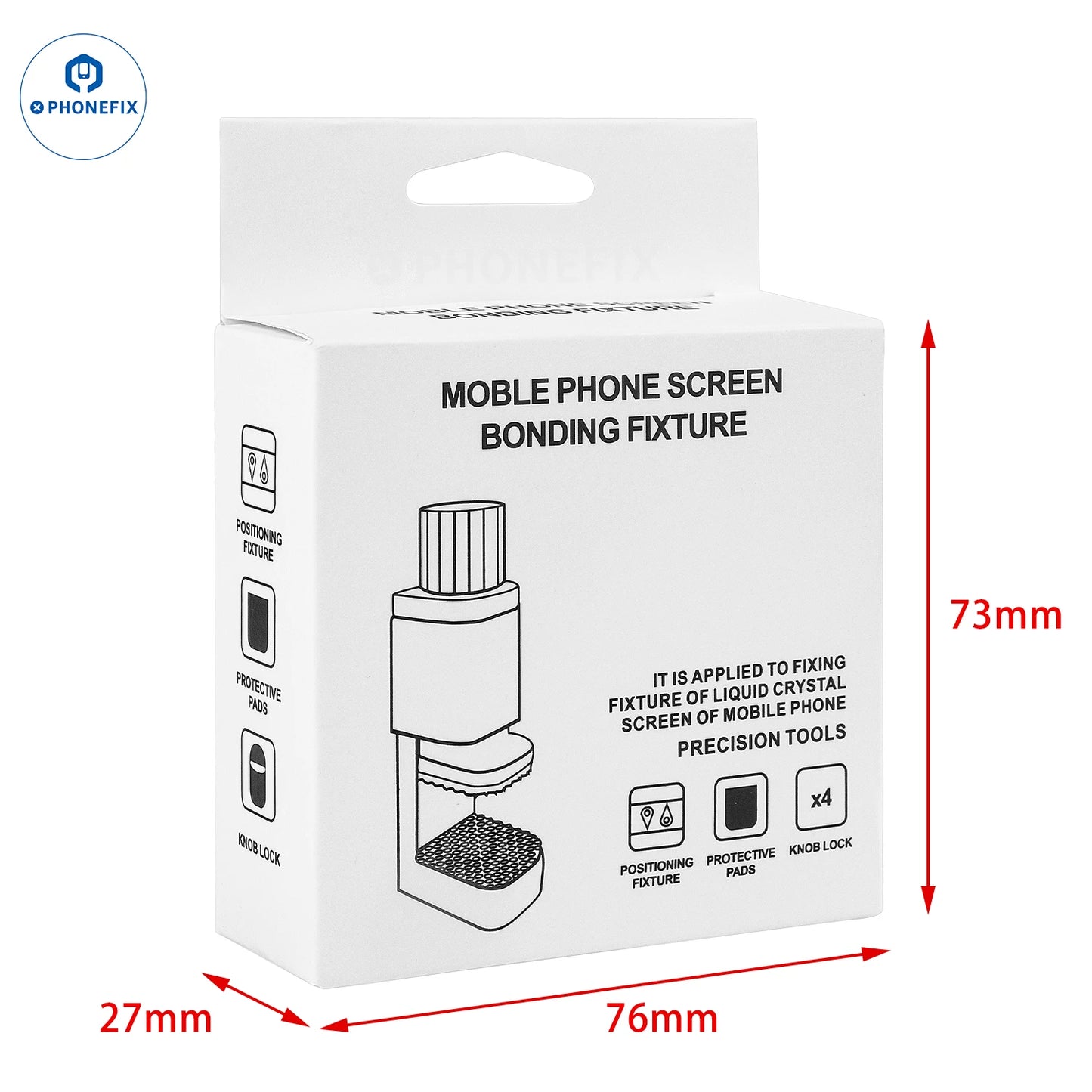 4er Set Einstellbare Metallklemmen für Handy Bildschirm Reparatur