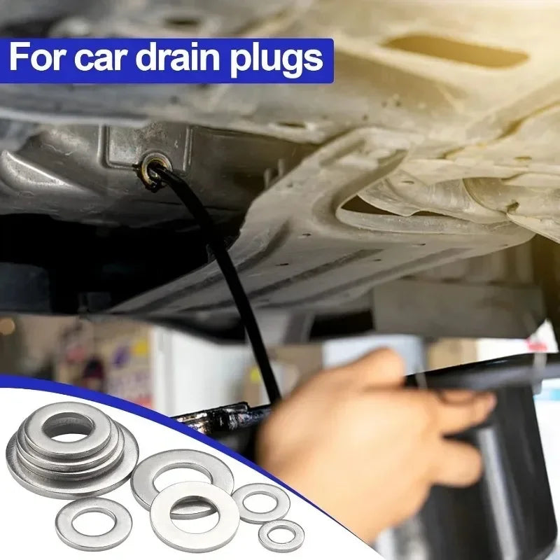 Flache Unterlegscheiben aus Edelstahl M2 bis M16 Sortiment Reparatur