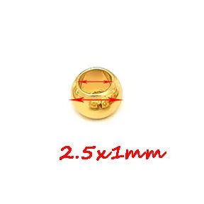 100x Edelstahl Großloch Spacer Perlen für DIY Schmuck 2-12mm