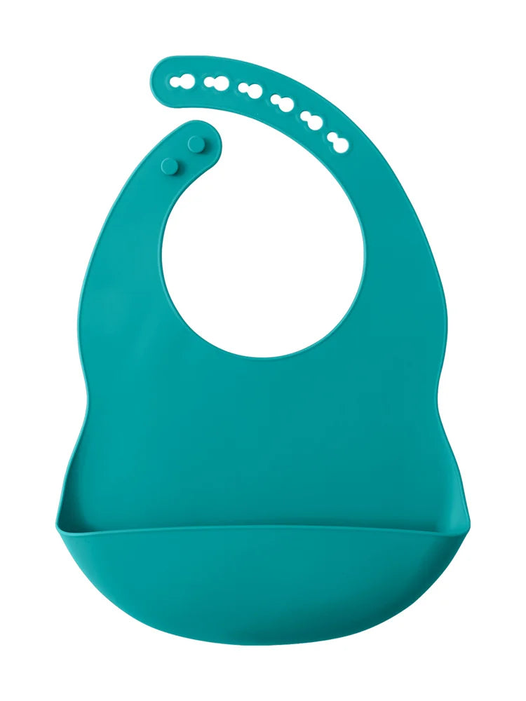 Wasserdichtes, weiches Baby-Silikonlätzchen 1-3 Jahre – Verstellbar - BPA-frei
