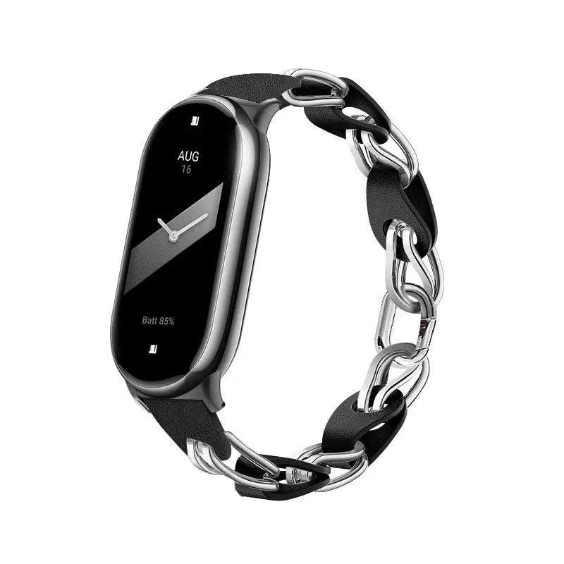 Edelstahl Armband für Fitness Tracker 8 9 Schnellverschluss Unisex