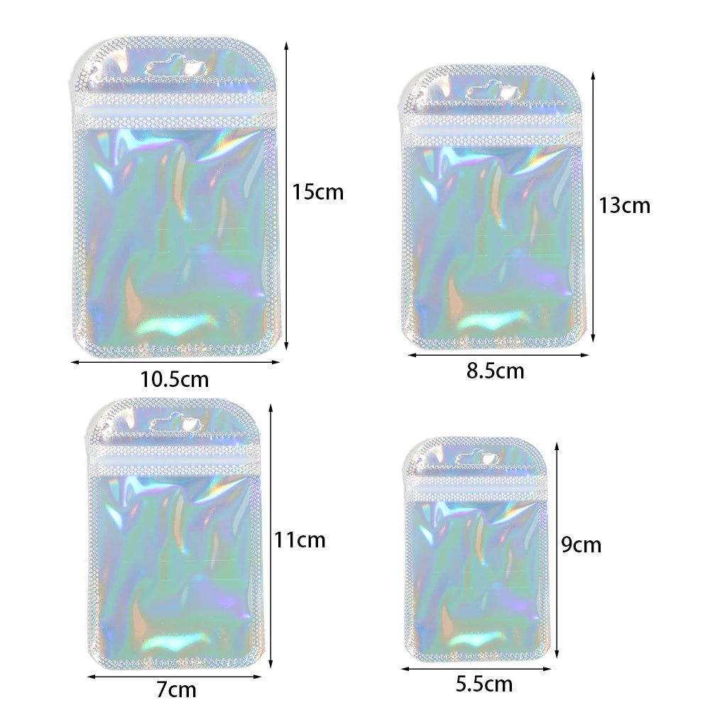 Wiederverwendbare rosa Druckverschlussbeutel 20 60 oder 100 Stück Plastik