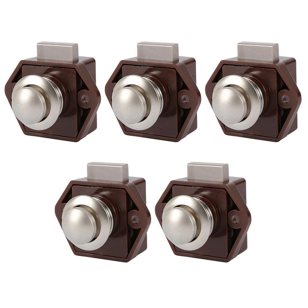 5/10x Push-Lock Drückverschluss 20/26mm für Wohnmobil Auto Schrank Schublade