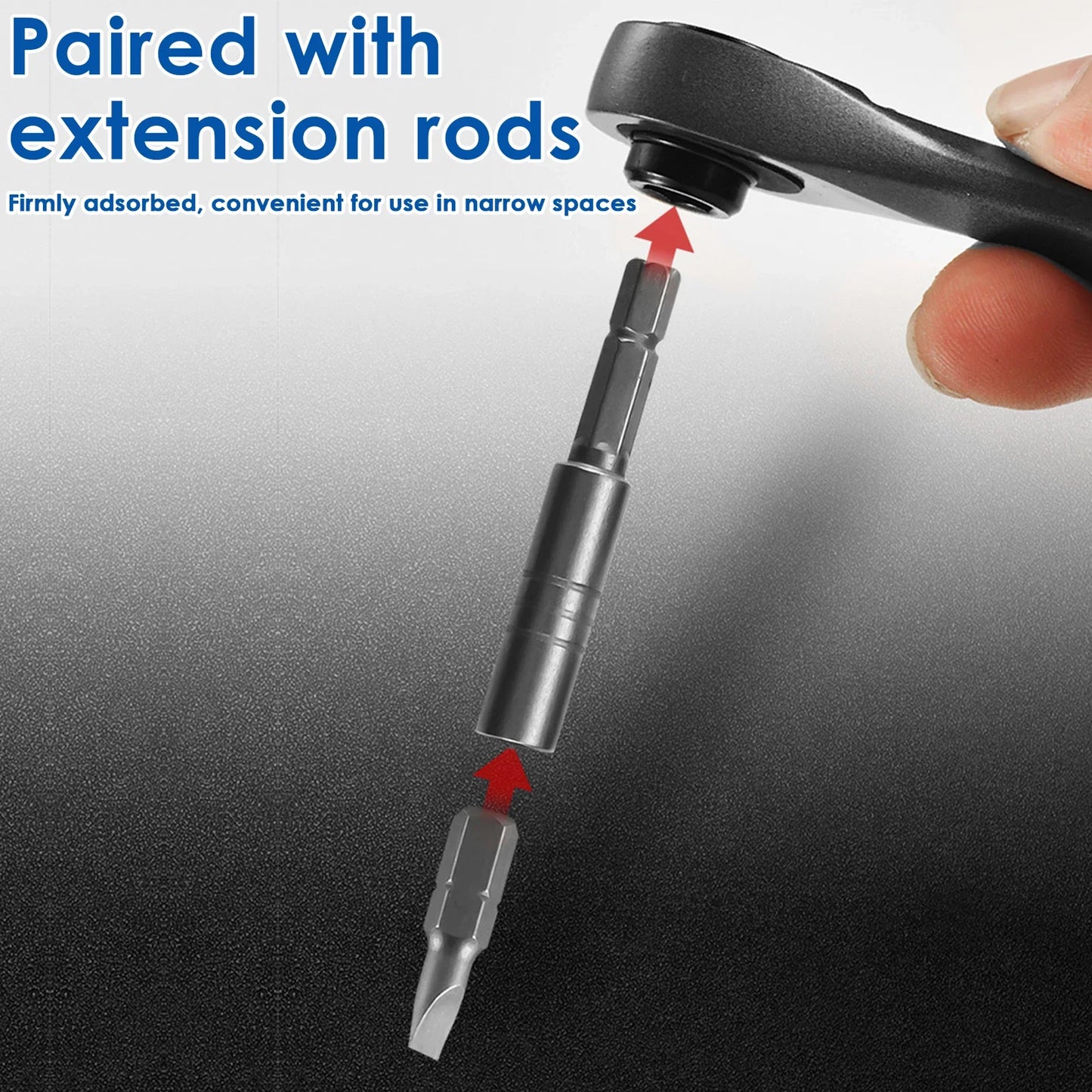 Mini Ratschenschlüssel Set mit 20 Bits multifunktionales Schraubendreher Set