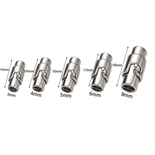 5 Stück magnetische Verschlüsse für Lederarmband Kordel-Endkappen