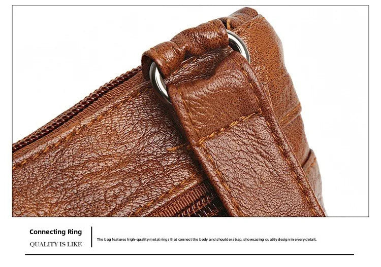 Modische Umhängetasche aus weichem Leder für Damen Handytasche