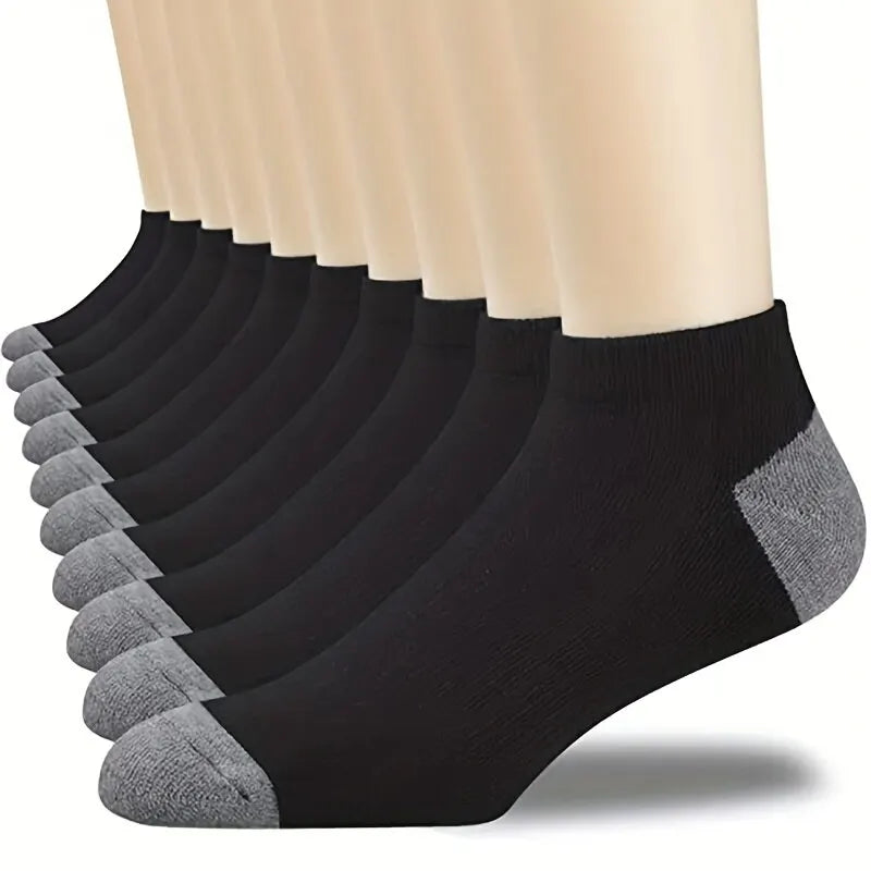 10 Paar Herren Knöchelsocken Baumwolle atmungsaktiv bequem Sommer
