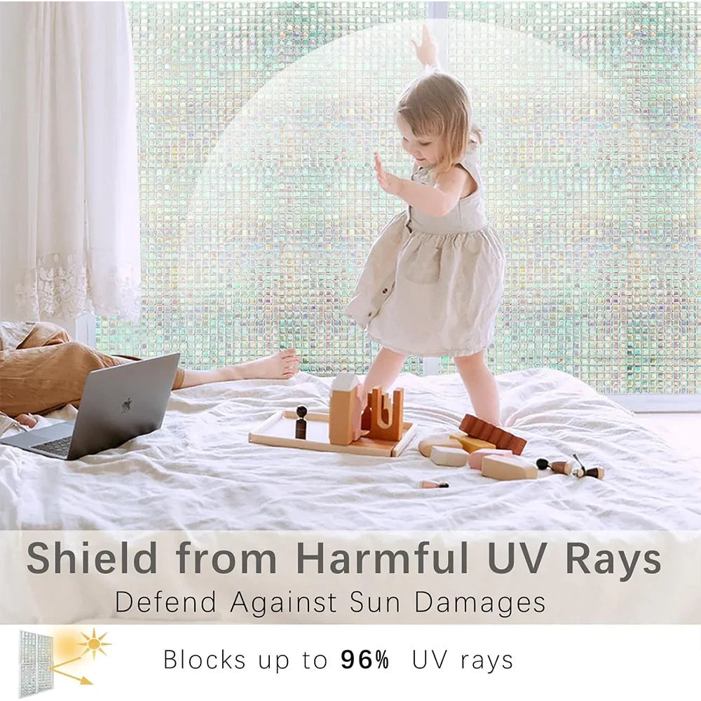 Dekorative Fensterfolie mit Sichtschutz und UV Schutz