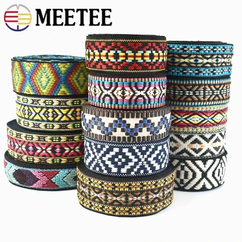 Polyester Baumwoll Jacquard Gurtband 30/38mm für DIY Nähen Zubehör