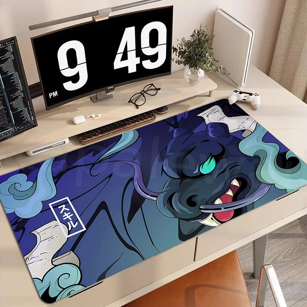 XXL Gaming Mauspad Chinesischer Drachen Anime Schreibtischunterlage