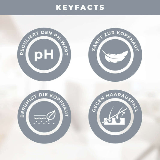 Sanftes Shampoo für empfindliche Kopfhaut mit beruhigender Pflege
