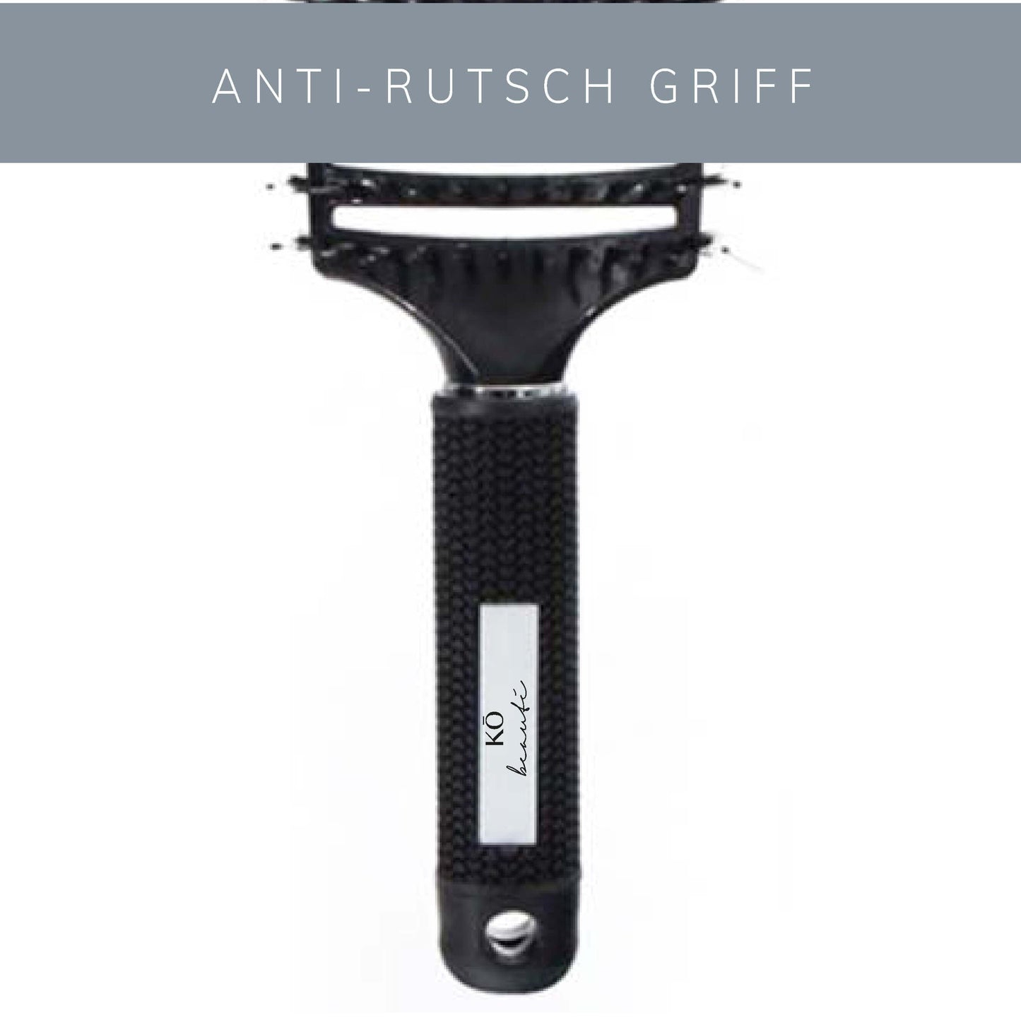 Naturbürste mit Wildschweinborsten und Nylonspitzen für sanfte Haarpflege