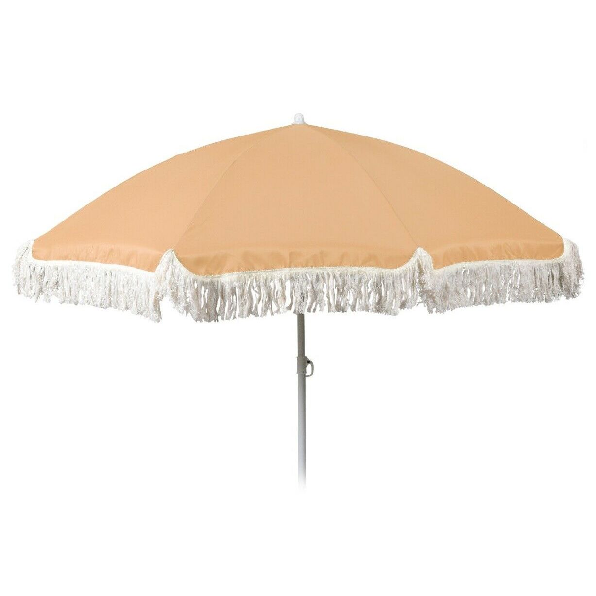 Sonnenschirm mit UV Schutz 30 Strandschirm Ø 155 cm Sonnengelb