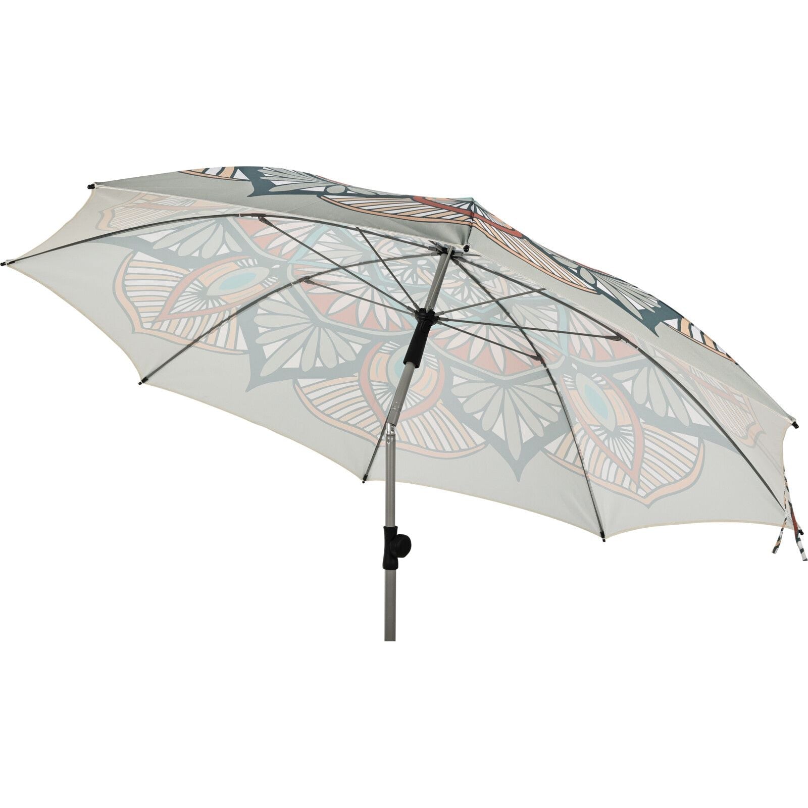 Knickbarer Sonnenschirm 180 cm UV50 Schutz Grau mit Tragetasche