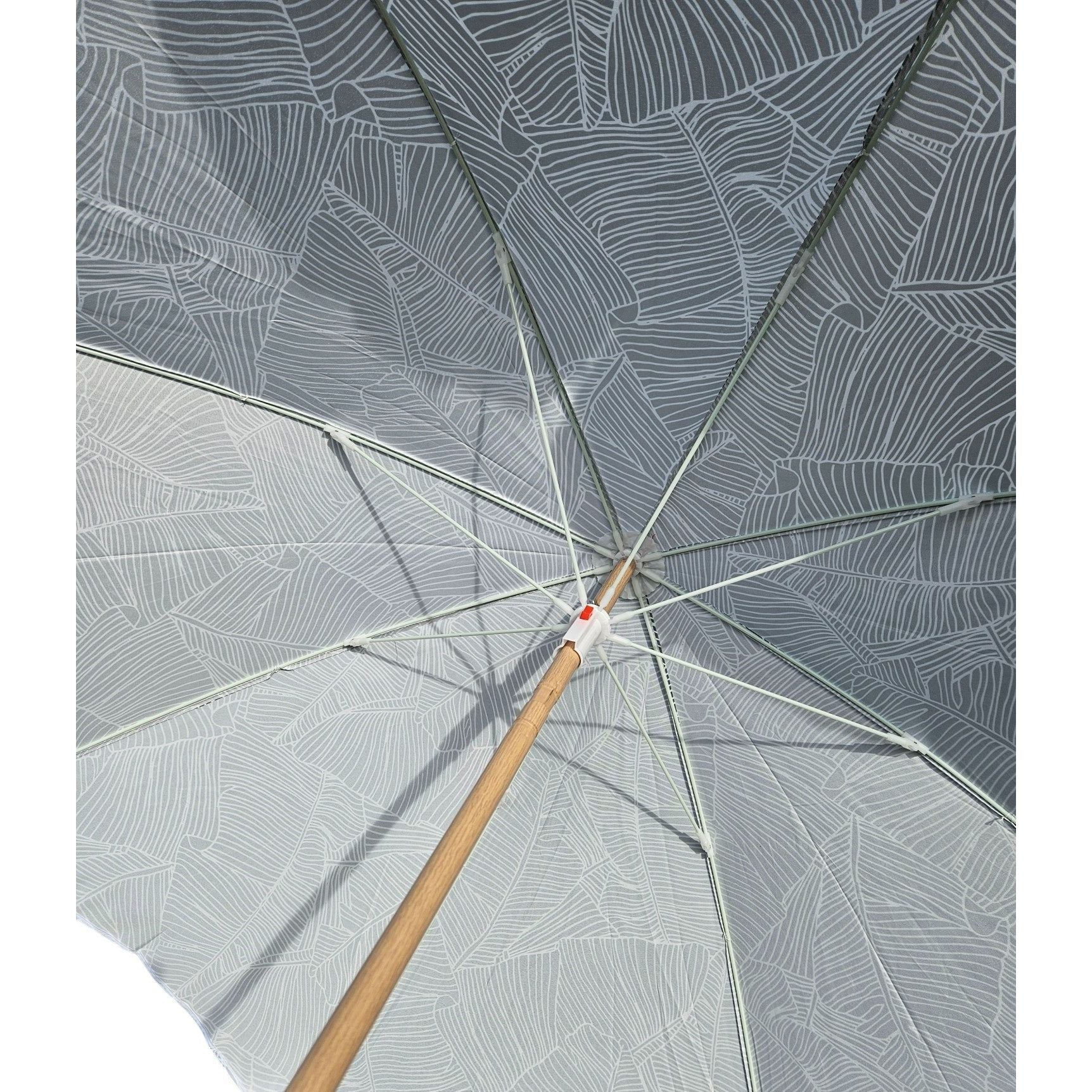 Flexibler Sonnenschirm mit UV Schutz 30 und Blätter Muster