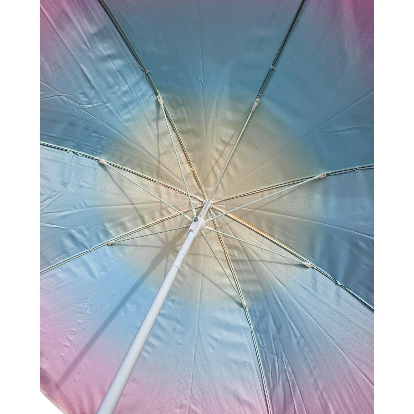 Bunter Sonnenschirm mit UV Schutz 50 Plus und 155 cm Durchmesser