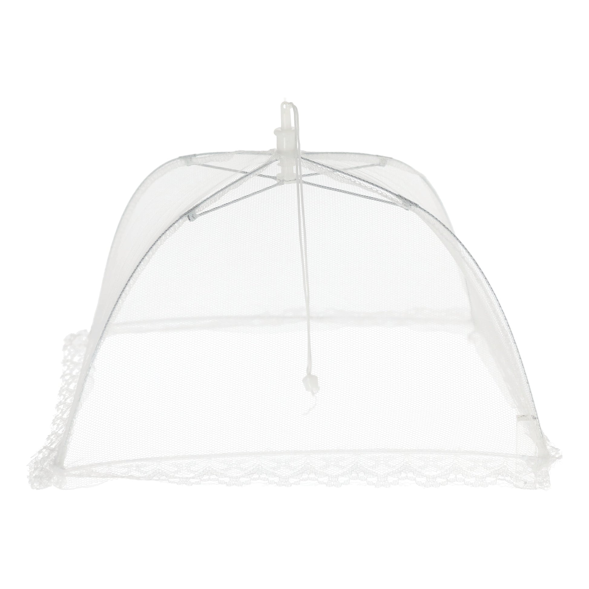 Speisehaube Abdeckhaube Fliegenhaube weiß 2er Set 30x30 cm Zusammenfaltbar