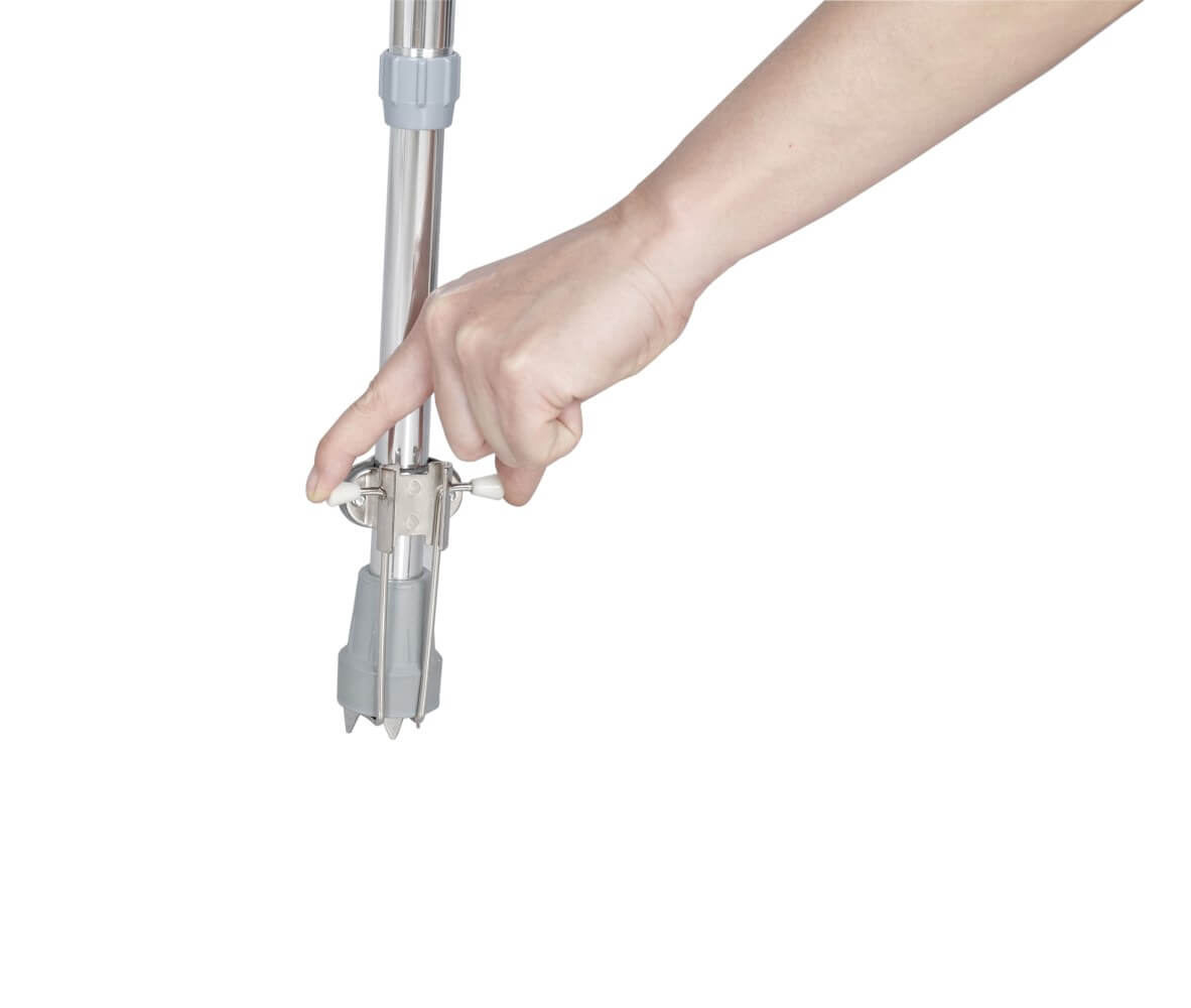 Eiskralle (Spike) für Gehstock & Gehstützen – klappbar, Edelstahl