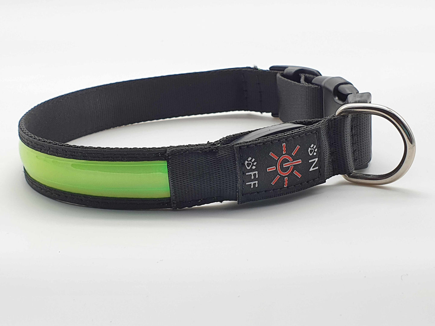 LED Hundehalsband mit stabilem Nylon und wiederaufladbarem Akku