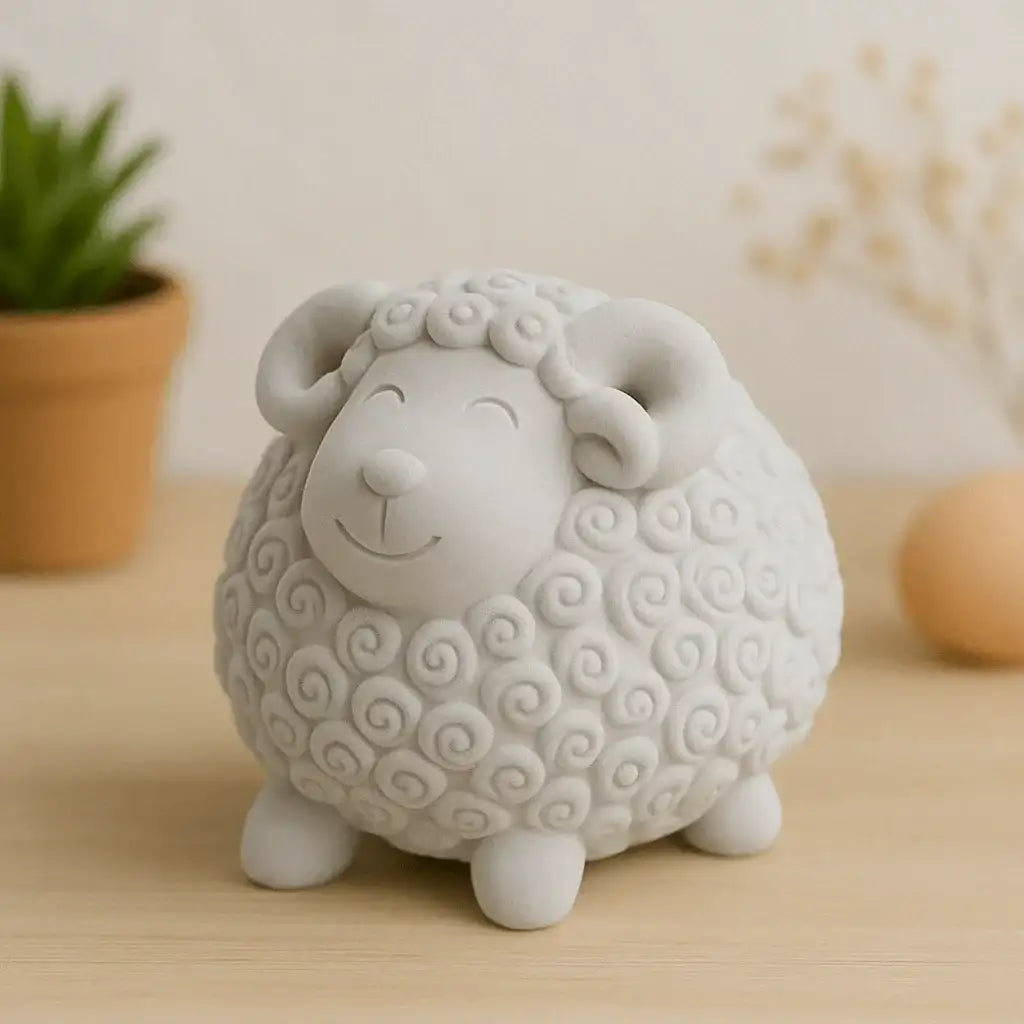 Handgefertigte Dekoschafe als liebevolles Geschenk und Frühlingsdeko