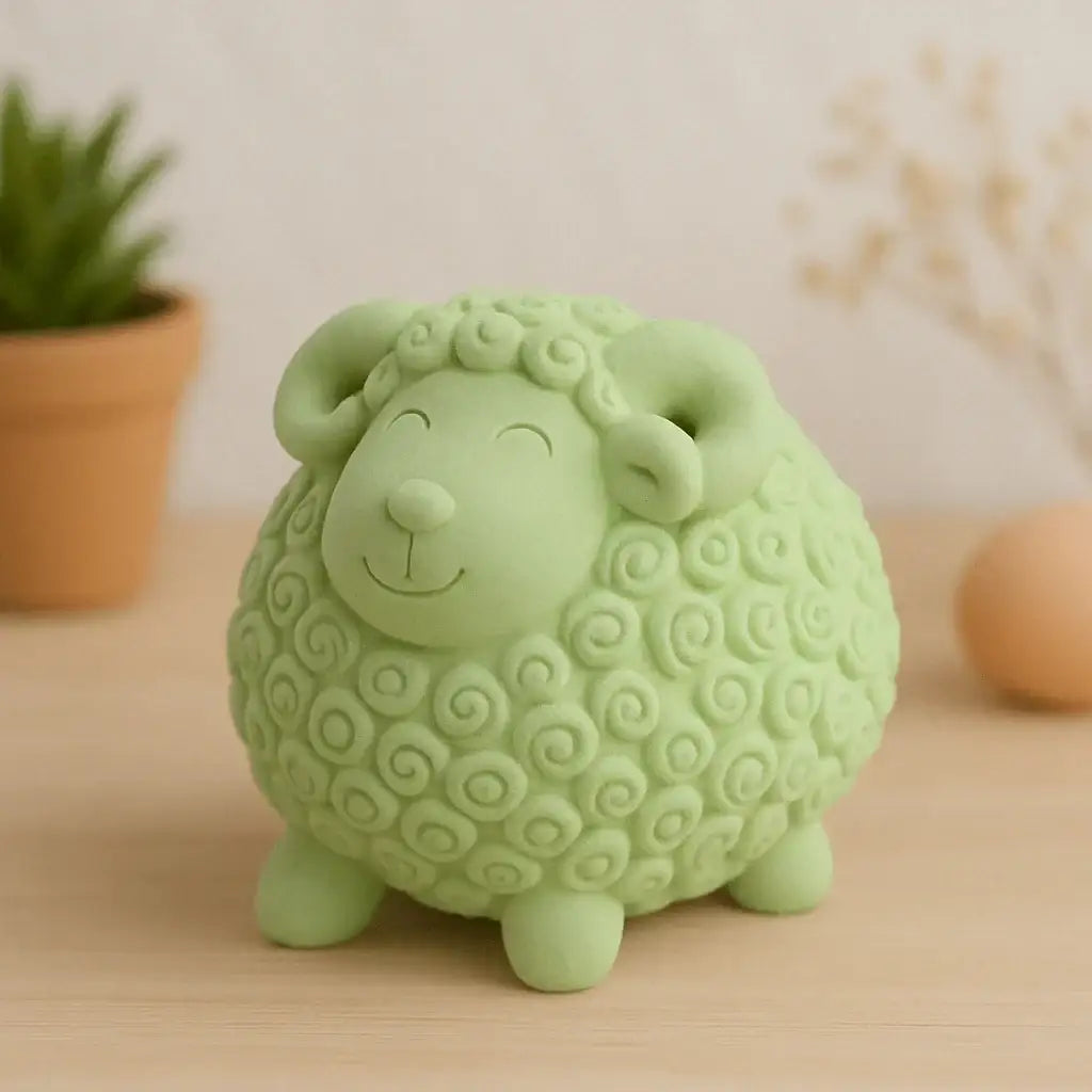 Handgefertigte Dekoschafe als liebevolles Geschenk und Frühlingsdeko