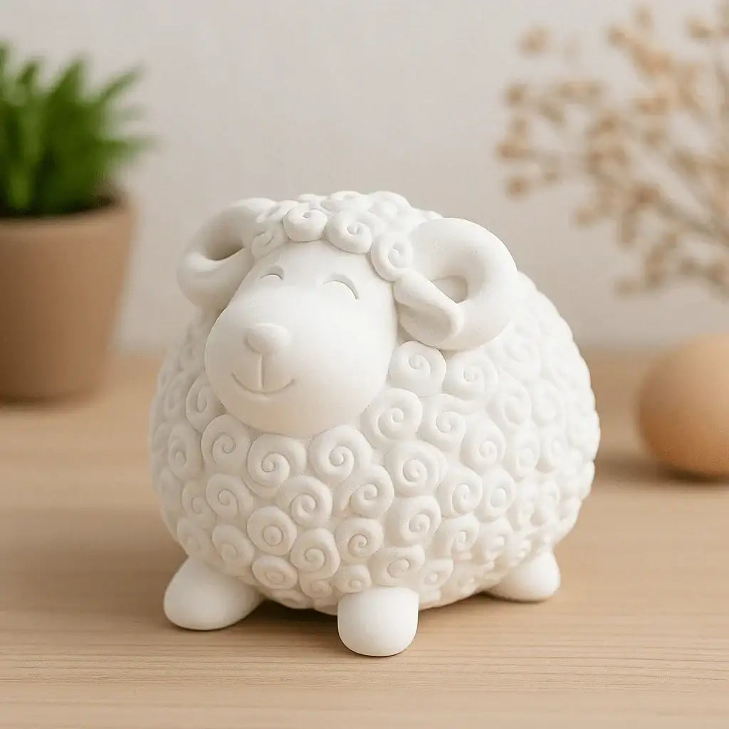 Handgefertigte Dekoschafe als liebevolles Geschenk und Frühlingsdeko