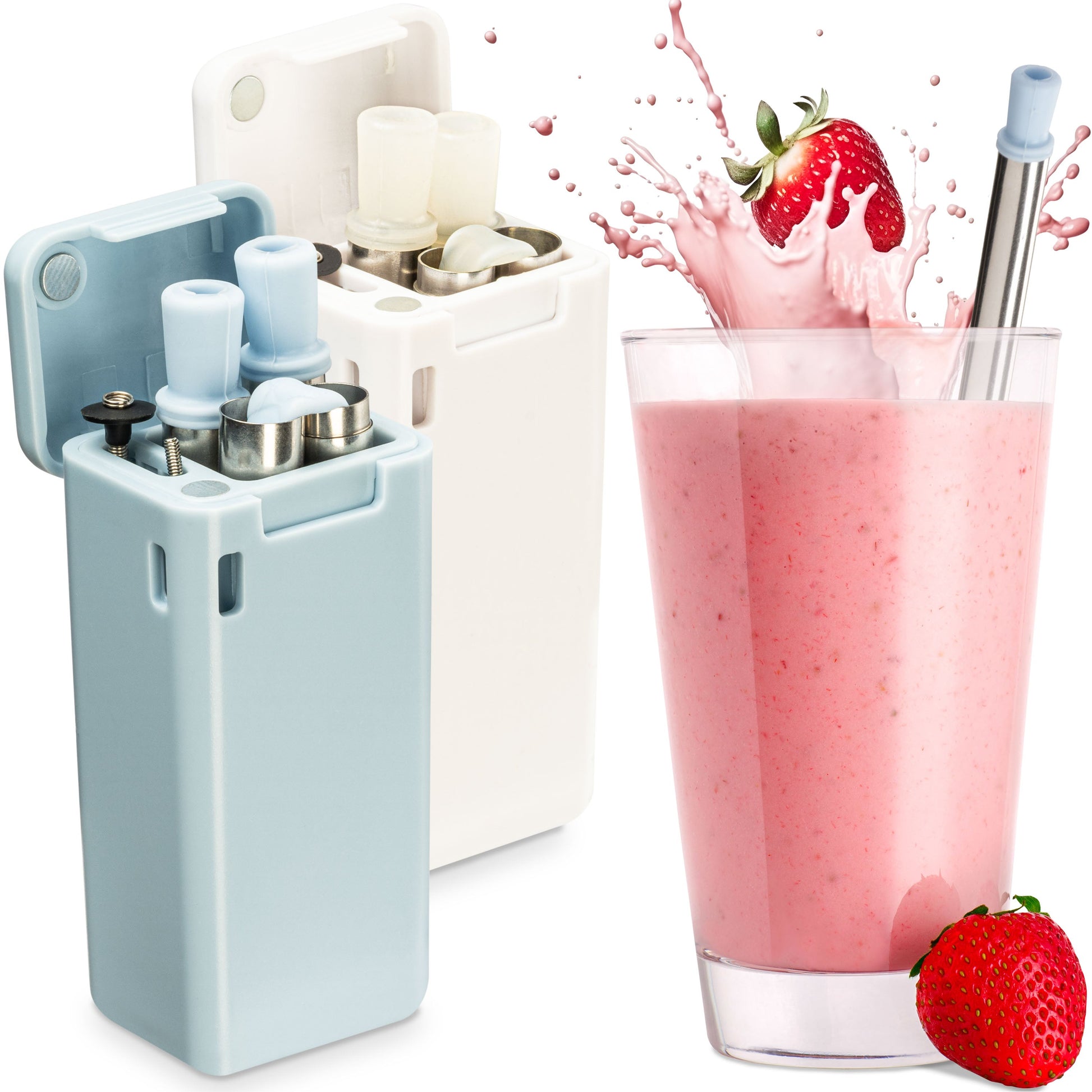 Praktische Trinkhalme aus Edelstahl und Silikon für jeden Anlass