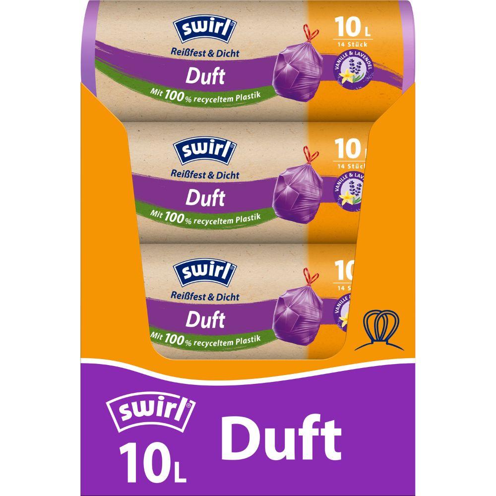 Duft Müllbeutel Vanille Lavendel 10 Liter Reissfest mit Zugband Rolle 14 Stuck-Altruan