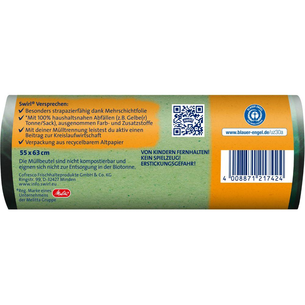 Öko Müllbeutel Zugband 35 Liter Reißfest Flüssigkeitsdicht Rolle 12 Stück-Altruan